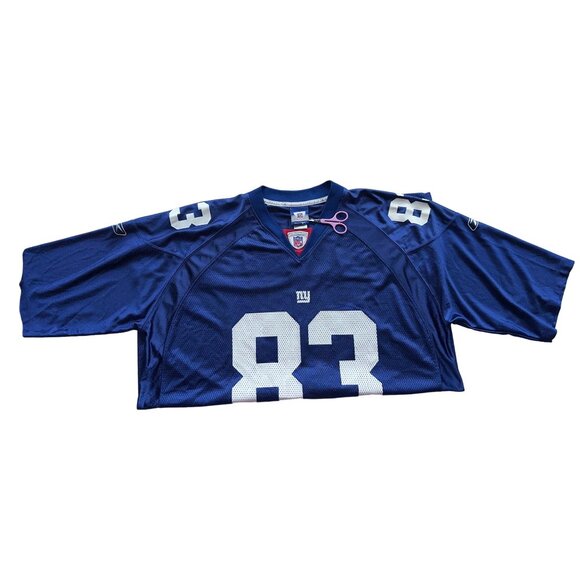 Moss #83 New York Giants MOSS Sinorice On-Field Jersey Reebok NFL Equipment - Picture 7 of 8